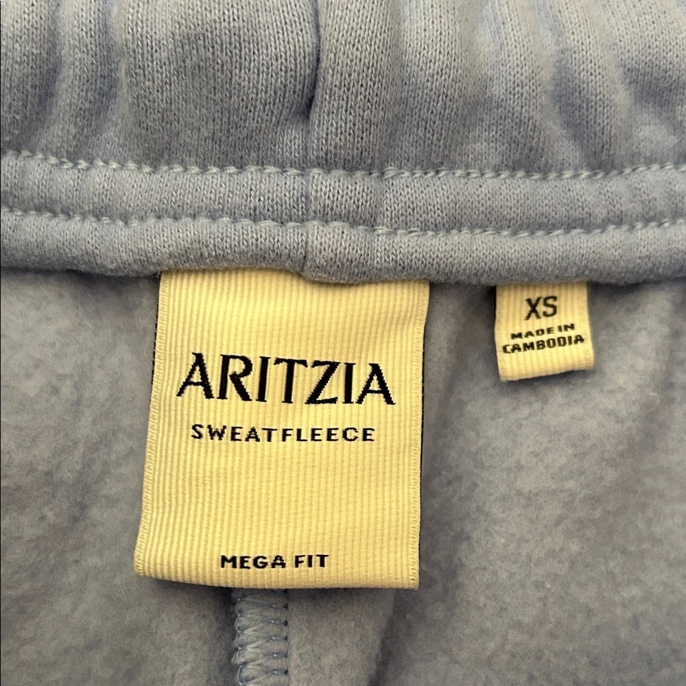 Aritzia Cozy Fleece Mega Sweatpants Dayflower Blue XS Oversized High Rise II